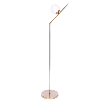 لمبادير، 1 لمبة، معدن، 36×156 سم شامبين من قنديل مصر - Floor Lamp, 1 Lights, Metal, 36×156cm Champagne|Kandil Egypt