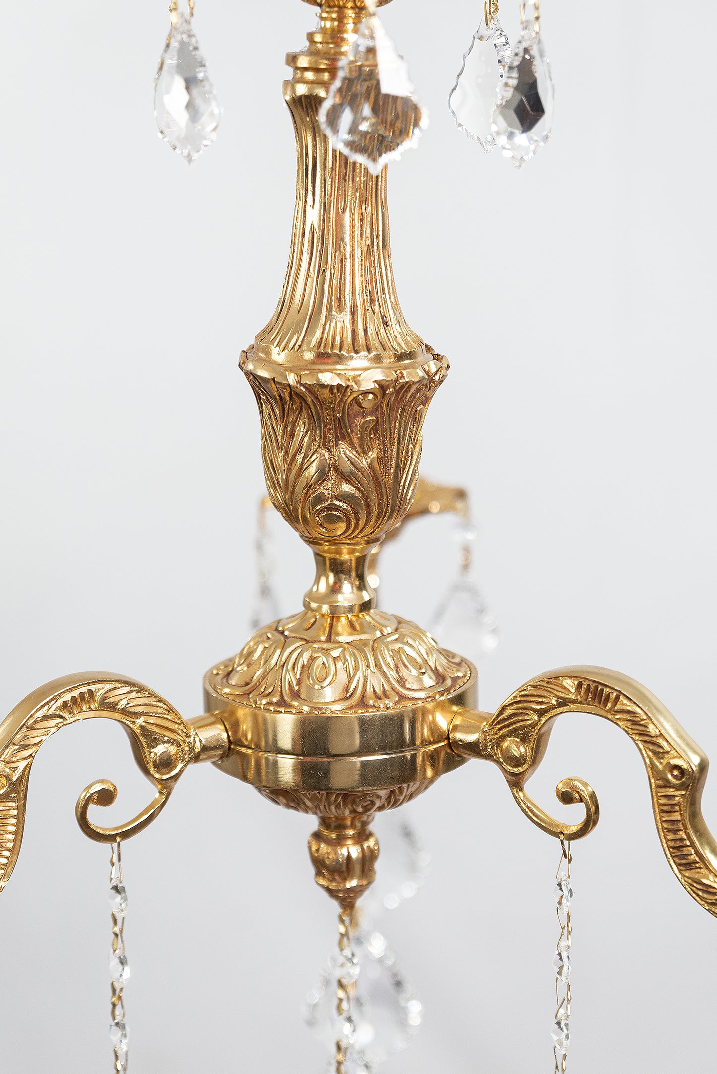 نجفة جزائرية، 3 مصابيح، نحاس، 60×80 سم - ذهب عيار 24