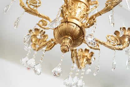 Fb Chandelier, 6 Lights, Copper, 72×75cm - 24k Gold