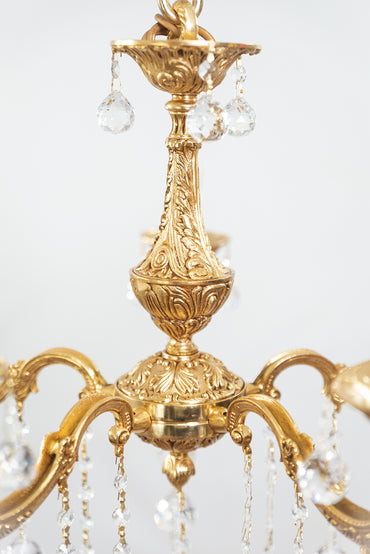 نجفة جالاكسي، 5 مصابيح، نحاسية، 70×65 سم - ذهب عيار 24