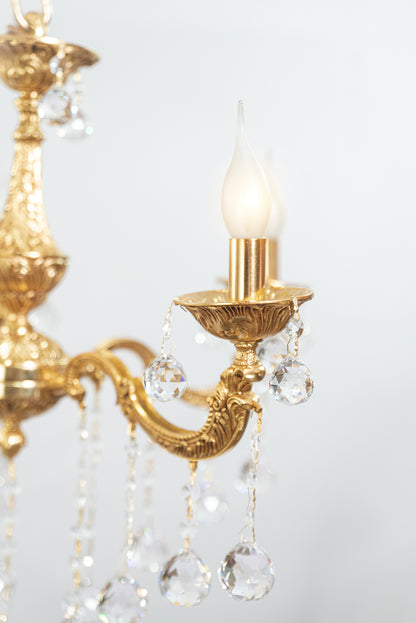 Galaxy Chandelier, 5 Lights, Copper, 70×65cm - 24k Gold