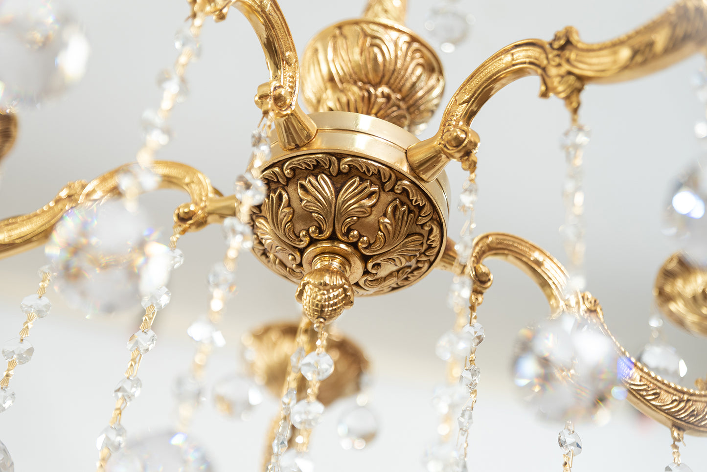 Galaxy Chandelier, 5 Lights, Copper, 70×65cm - 24k Gold