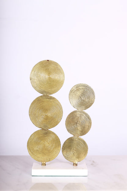 ملحق سداسي الشكل من فينورد، قاعدة مستطيلة من الرخام، نحاسي، 71204700 لامع