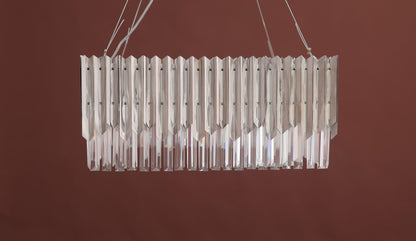 Arrow Sqaure Chandelier, 5 Lights, Stainless Steel, 60×70cm - Black Nickel