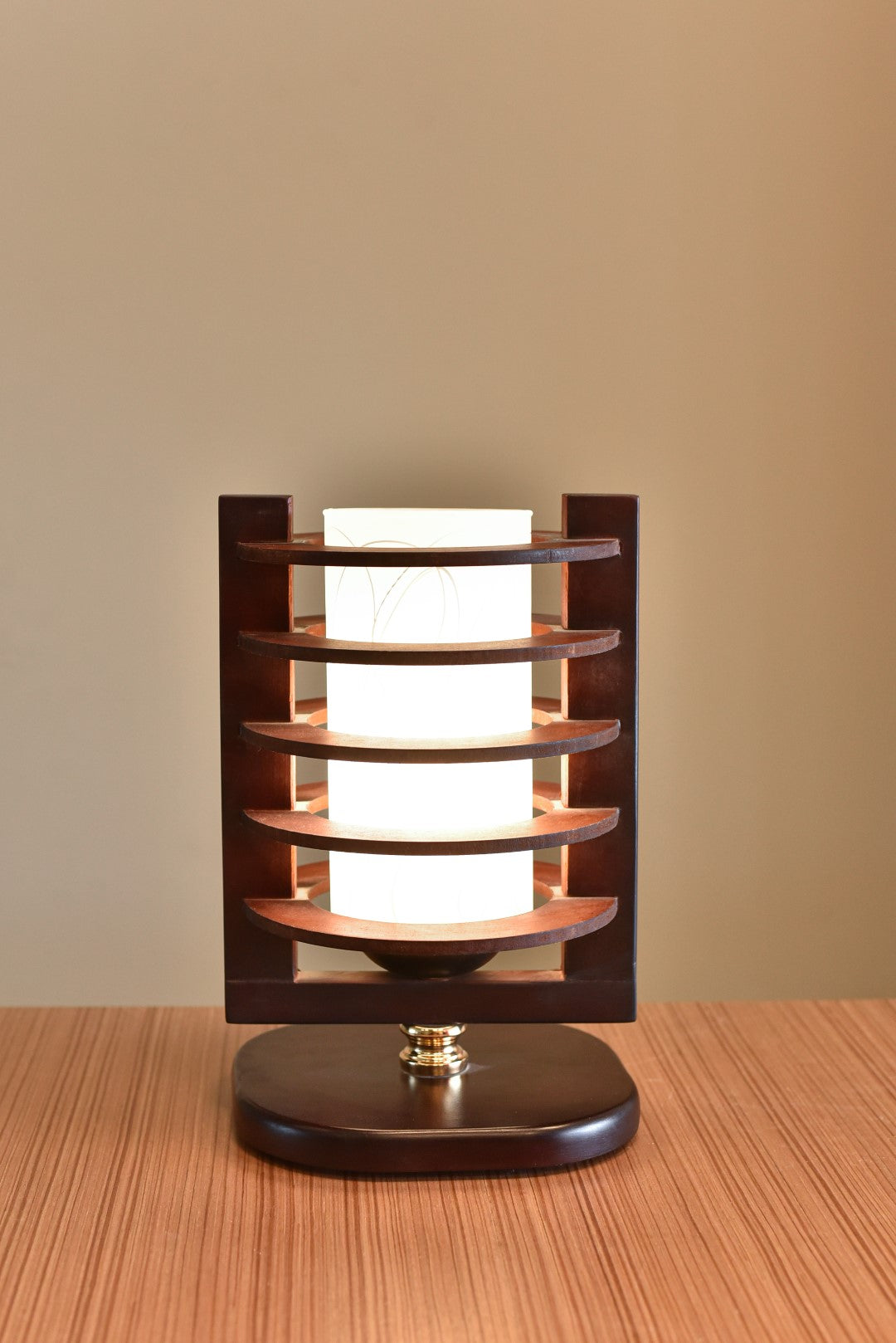 brown Circles table lamp