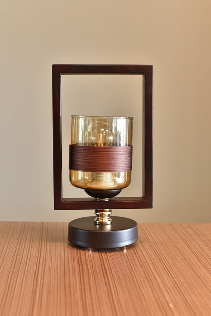 table lamp 1 lamp brown frame