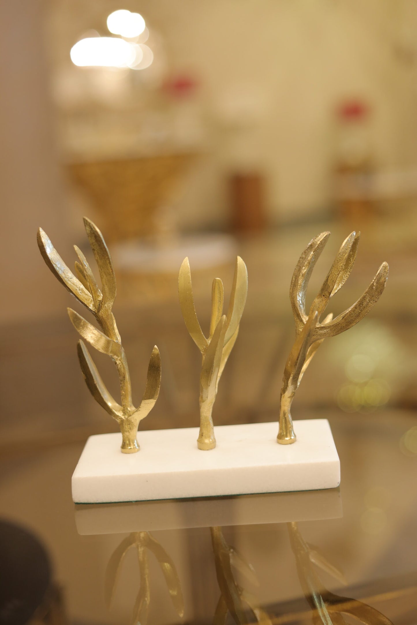 ملحق نبات الصبار، قاعدة رخامية مستطيلة، نحاس لامع 71204300