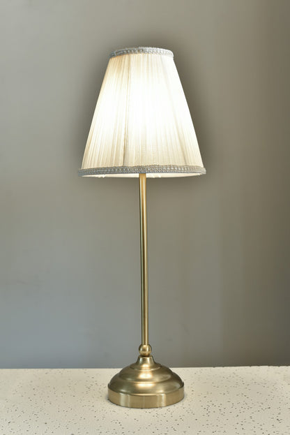 table lamp A dark bronze with oxidized lampshade