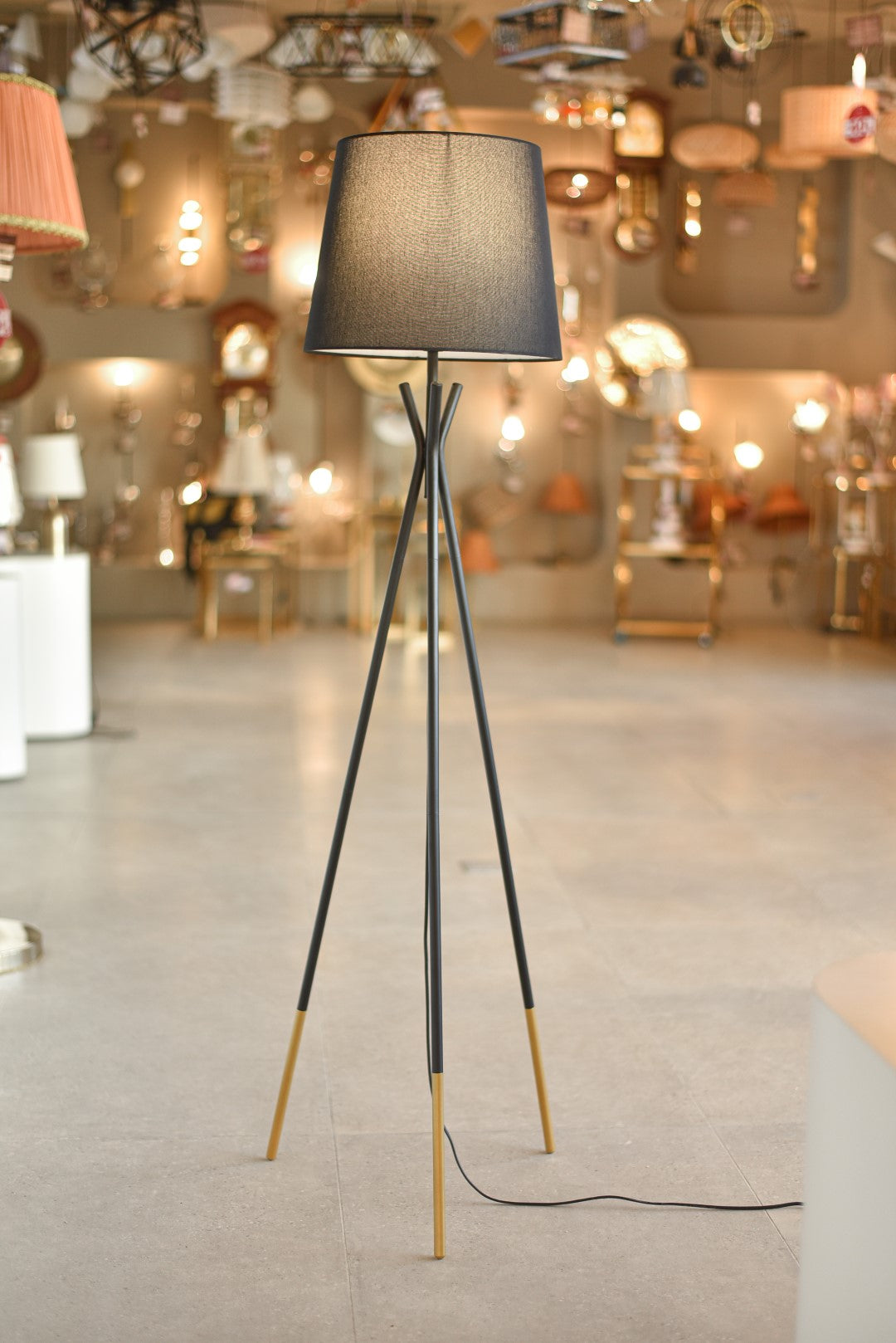 Lazo 1bulb black Floor Lamp