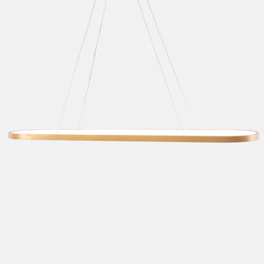 Laudia LED Chandelier, Metal, 90×23cm - Gold