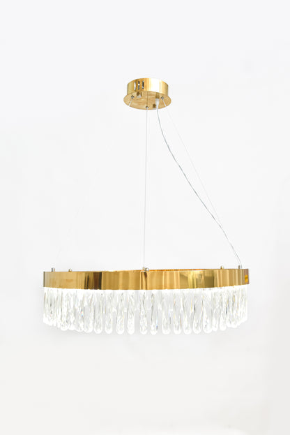 Round LED chandelier 70 cm code 5660 gold color