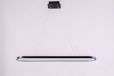 Laudia LED Chandelier, Metal, 90×23cm - Black