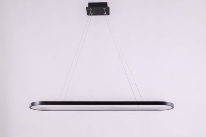 Laudia LED Chandelier, Metal, 90×23cm - Black