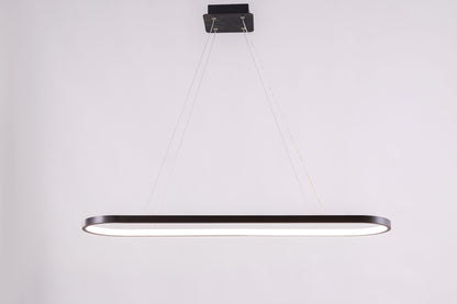 Laudia LED Chandelier, Metal, 90×23cm - Black