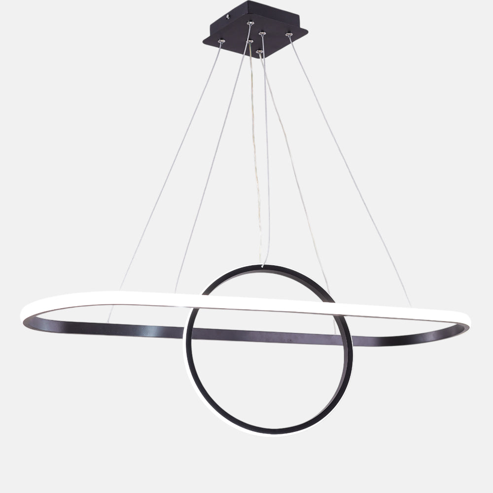 Keren Black LED chandelier