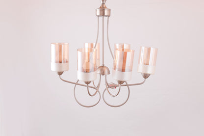 6-arms chandelier 40121 matte nickel ( Bundle 3 pieces )