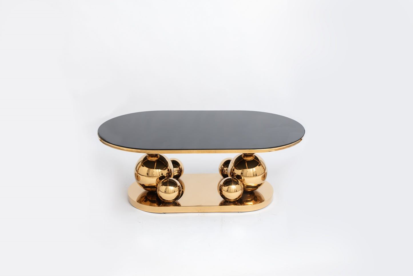 Large ball table 120 cm oval pvd