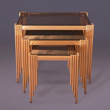 Rectangular telescopic set installation of three pieces PVD pipes 19