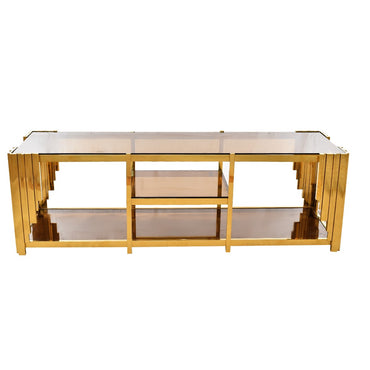 Ribbed TV Table 140 cm 3138 PVD