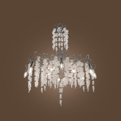 Chandelier 8 Arm Crystal Cluster 5503 Crystal Chrome Cluster