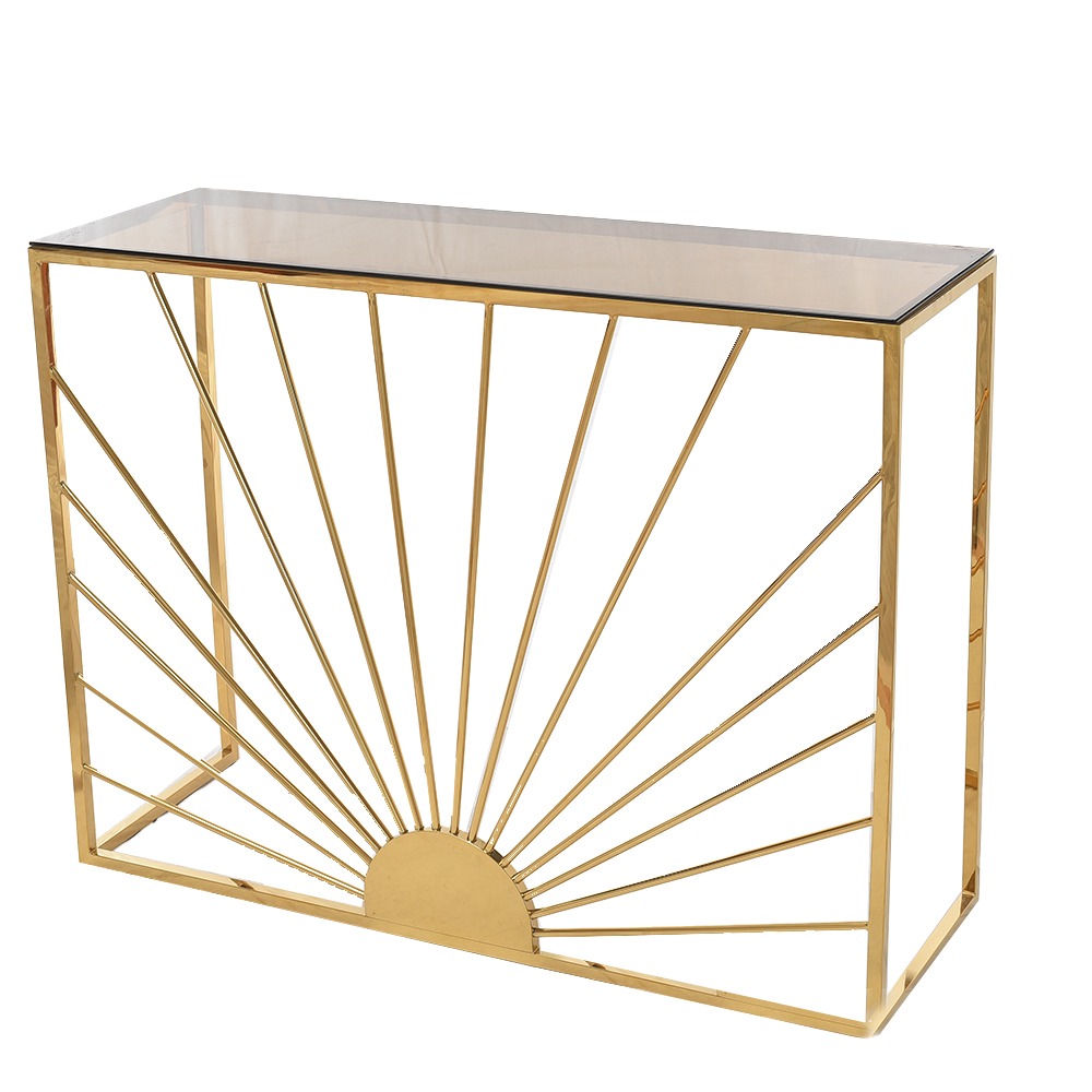 Sun Console Stainless Steel 120×40×90 cm PVD | Kandil Egypt | Kandil Egypt