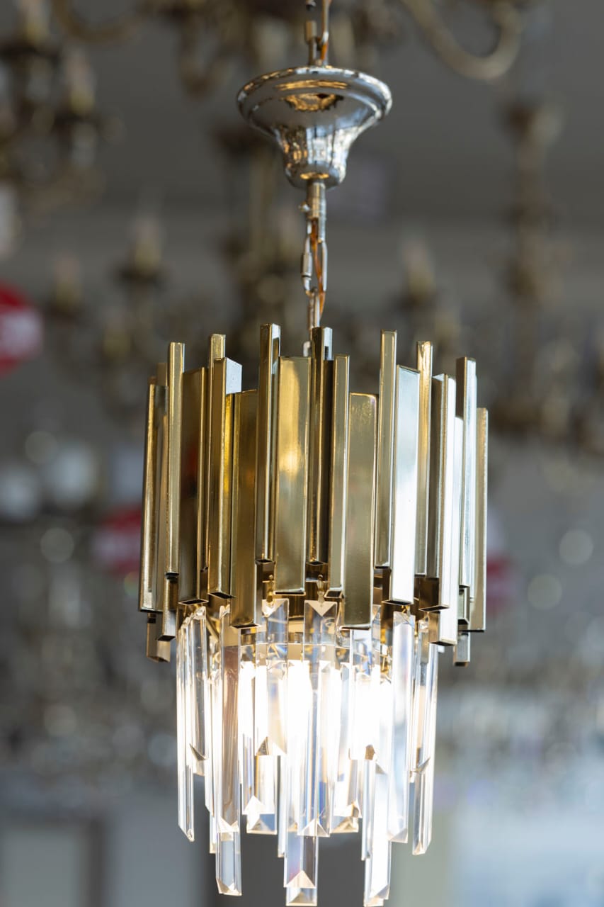 Lantern 20cm Pipes 2020 Crystal Gold Solitaire