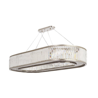 Chandelier 120 x 50 cm special product 2023 oval with crystal chrome