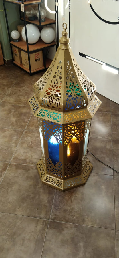 floor ramadan lantern Octagonal shape 130-55 cm electrostatic 1555130