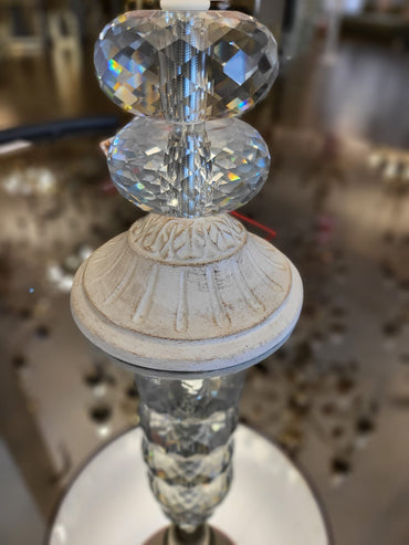 Palermo table lamp with glass base with lamp shade