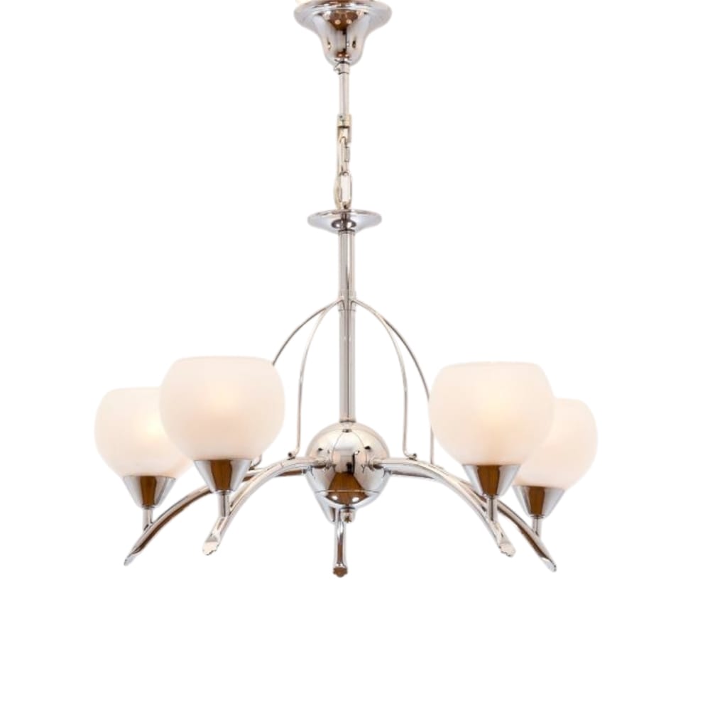 Mizar 5 Lights Chrome Chandelier