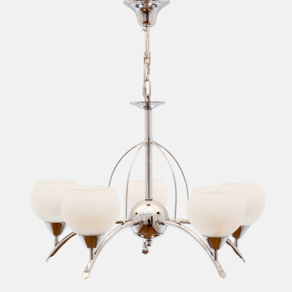 Mizar 5 Lights Chrome Chandelier