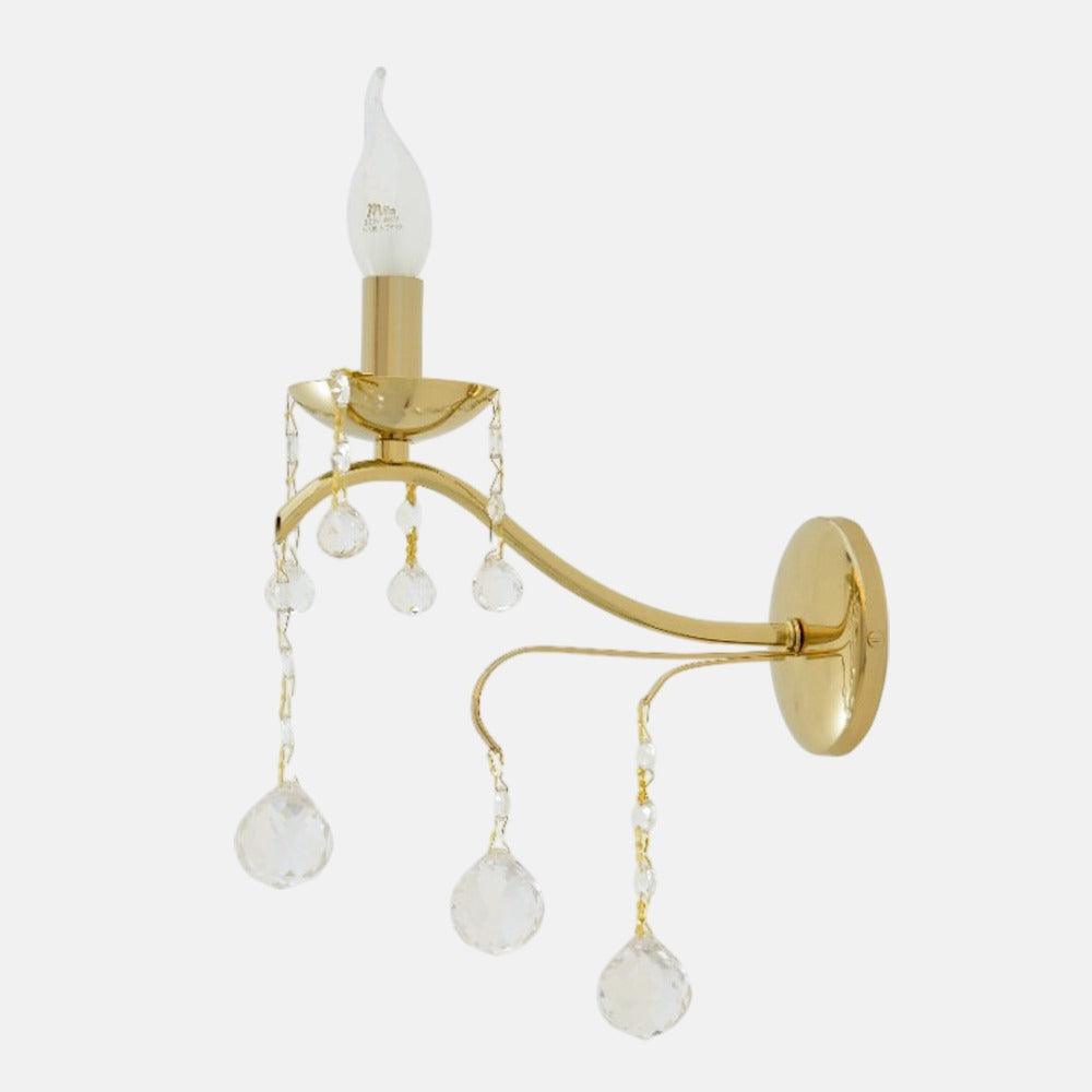 Da Vinci 1 light Solitaire Gold Wall lamp