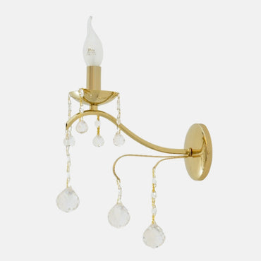 Da Vinci 1 light Solitaire Gold Wall lamp