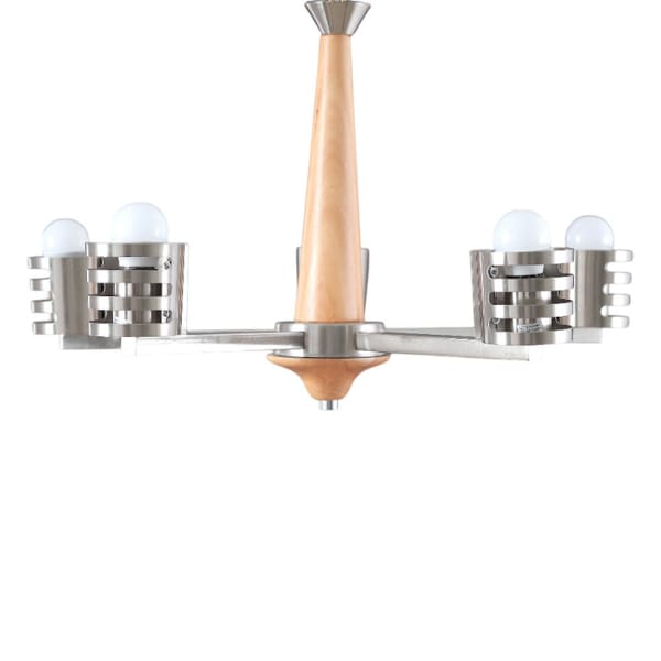 Chandelier, 3 Lights, Metal, 45×50cm - Oxide