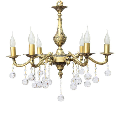 Chandelier, 6 Lights, Copper, 65×63cm - Bronze