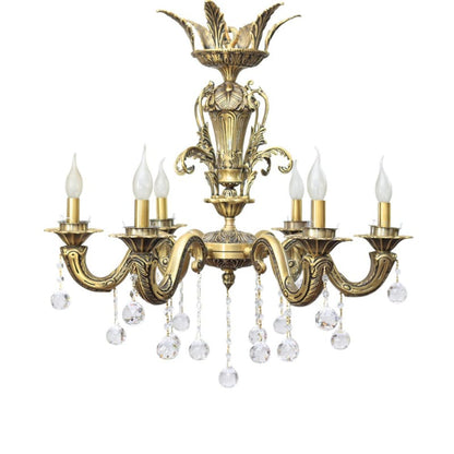 Karma 6-Arm Chandelier Italian Bronze