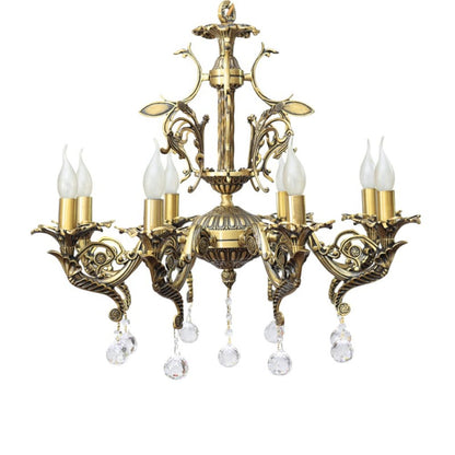 Venezuelan 8-arm Chandelier Italian Bronze