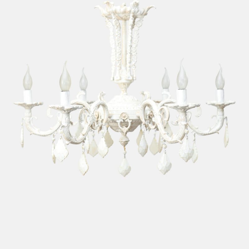 Grandat 6-Arm Whitey Chandelier