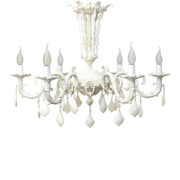 Grandat 6-Arm Whitey Chandelier