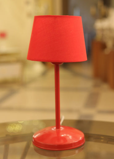 Table Lamp, 1 Light, Metal, 17×35 cm - Red