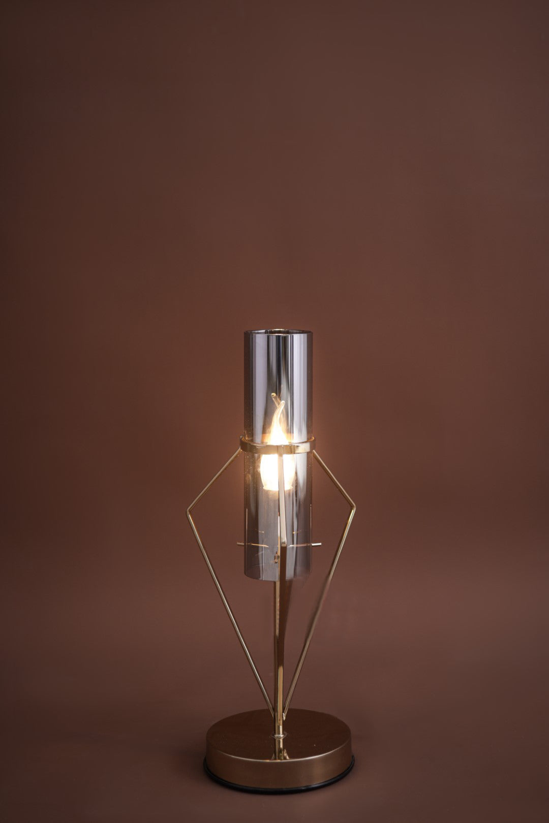 Olivia Solitaire Gold Table Lamp