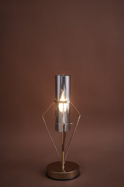 Olivia Solitaire Gold Table Lamp