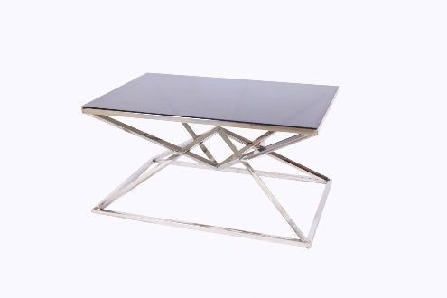 ترابيزة، ستانلس ستيل، 90*60×45 سم فضي من قنديل مصر - Table, Stainless steel, 90*60×45cm Silver|Kandil Egypt
