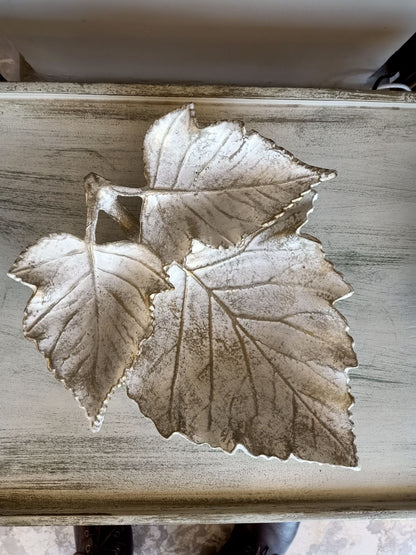 Two layers Whitey grape leaves x gold