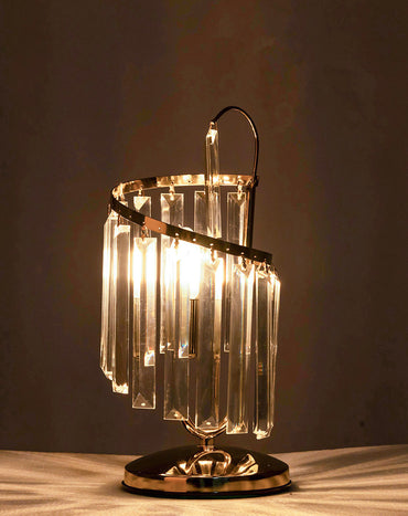 Lampshades L Spiral Crystal Soltergold