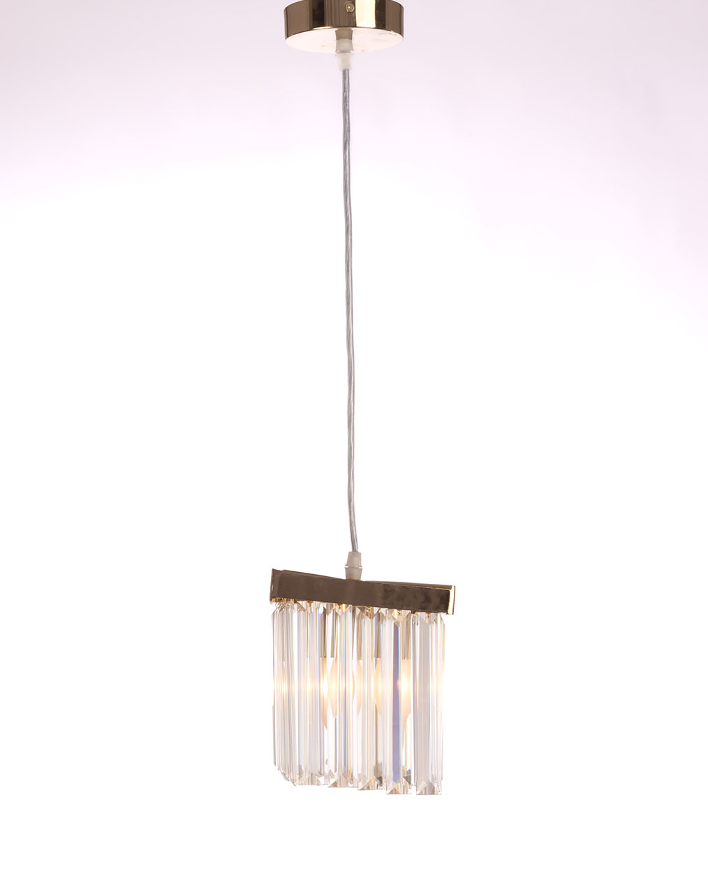 Crystal pendant 1 necklace 5462 solitaire gold