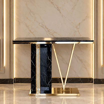 كونسول أريا، ستانلس ستيل، 120×40×90 سم - PVD
