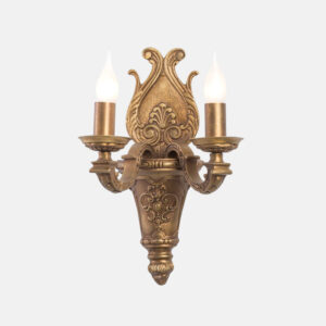 Belgian 2 Bulb Antique Wall lamp