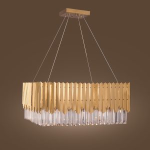 chandelier 60 cm 2013 square arrow stainless crystal solitaire gold