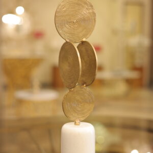Feyenoord accessory cylindrical marble base brass 71204900 shiny